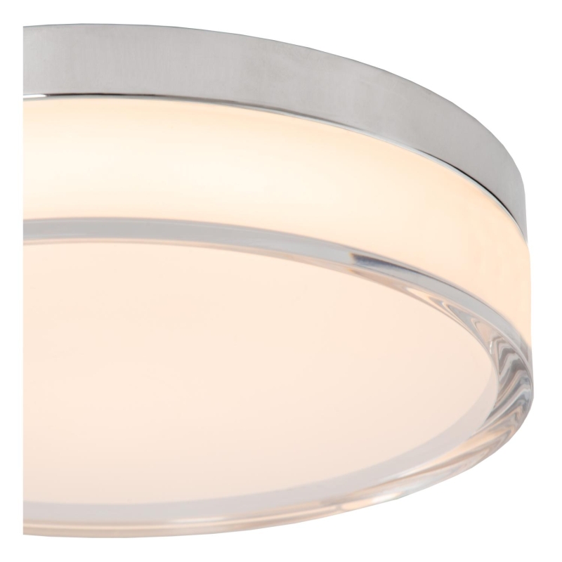Lucide PLANO - Flush ceiling light Indoor/Outdoor - Ø 23 cm - LED Dim. - CCT - 1x11W 2700K/4000K - IP44 - Opal